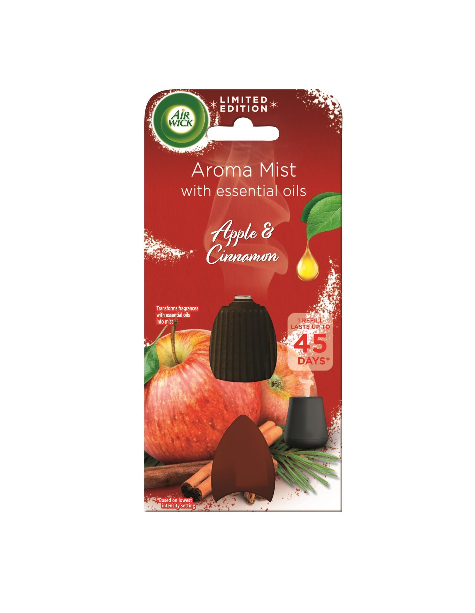 Illóolaj AIR WICK utántöltő aroma diffúzorhoz fahéj és alma 20 ml