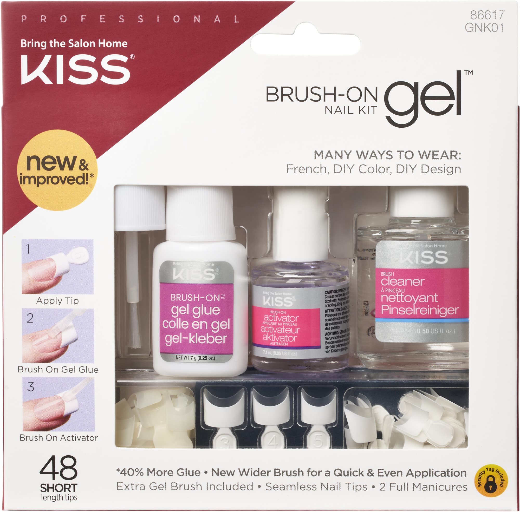 Műköröm KISS Brush-On Gel Nail Kit