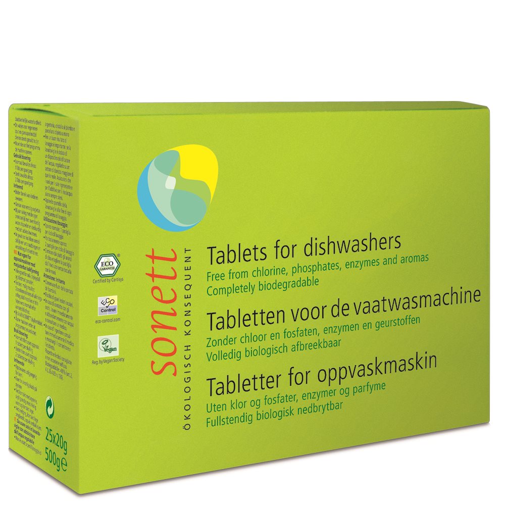 Öko mosogatógép tabletták SONETT Tablets For Dishwaschers (25 darab)