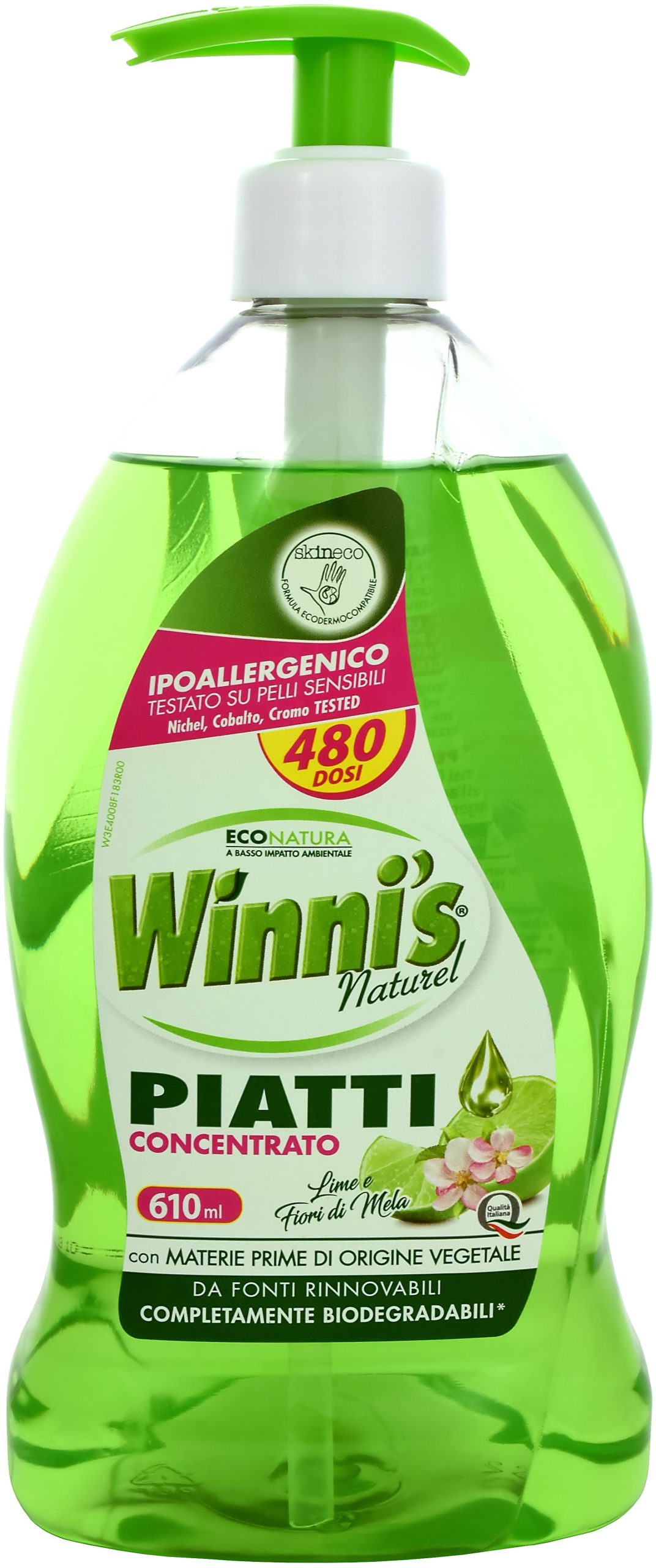 Öko mosogatószer WINNI´S Mosogatószer Lime 610 ml