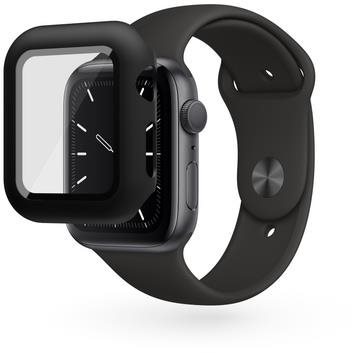 Okosóra tok Epico Apple Watch 7 (41mm) edzett üveg tok - fekete