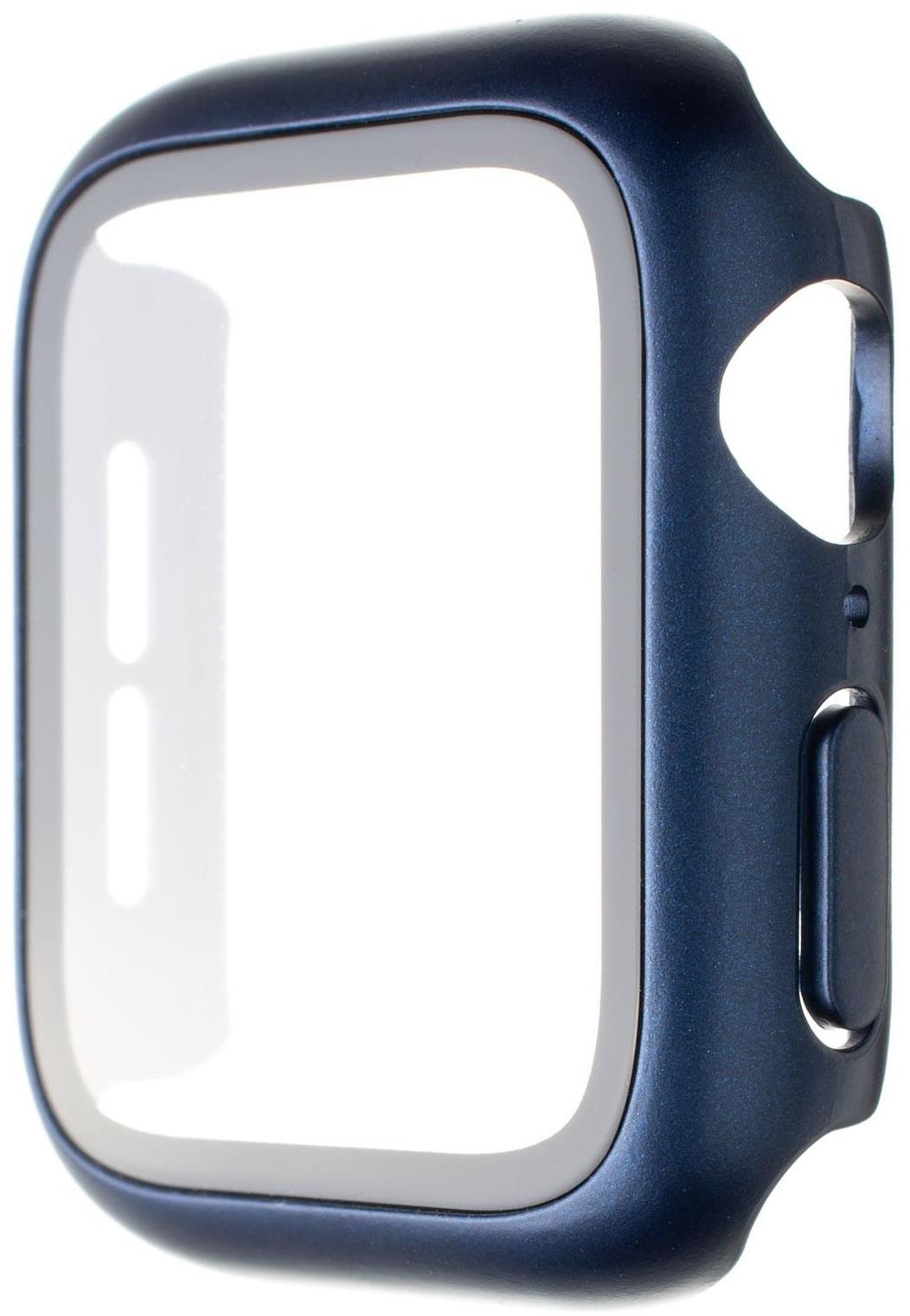 Okosóra tok FIXED Pure+ Tok temperált üveggel a 41 mm-es Apple Watchhoz - kék