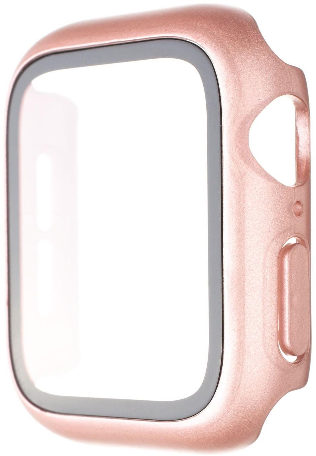 Okosóra tok FIXED Pure+ Tok temperált üveggel a 41 mm-es Apple Watchhoz - rózsaszín