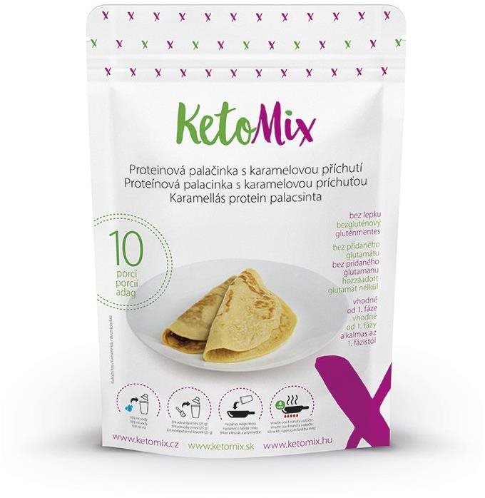 Palacsinta KETOMIX Karamellás protein palacsinta 250 g (10 adag)