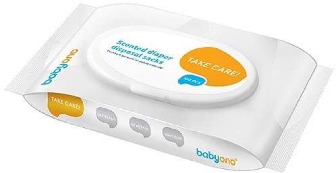 Pelenkazsák BabyOno Illatosított eldobható pelenkazsák 100 db