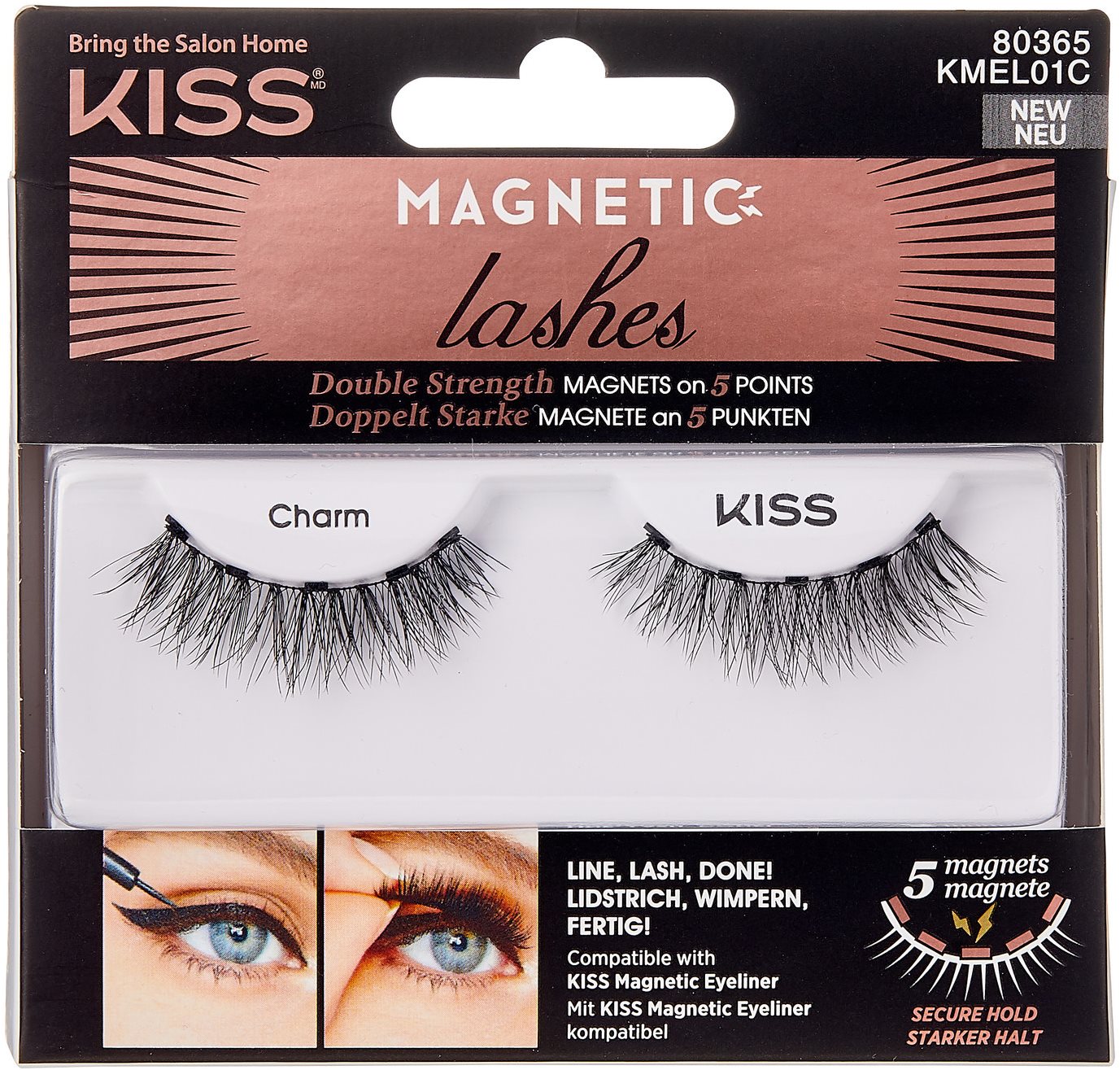 Ragasztható műszempilla KISS Magnetic Eyeliner Lash - 01