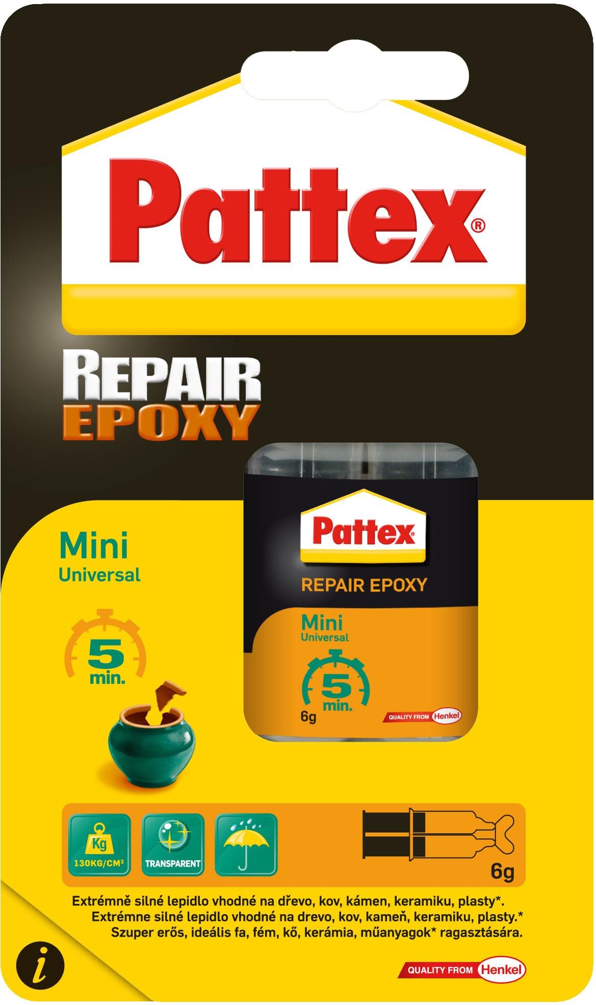 Ragasztó PATTEX Repair Epoxy Mini Universal 6 g