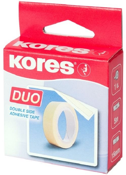 Ragasztó szalag KORES Kétoldalú ragasztószalag DUO 5 m x 15 mm
