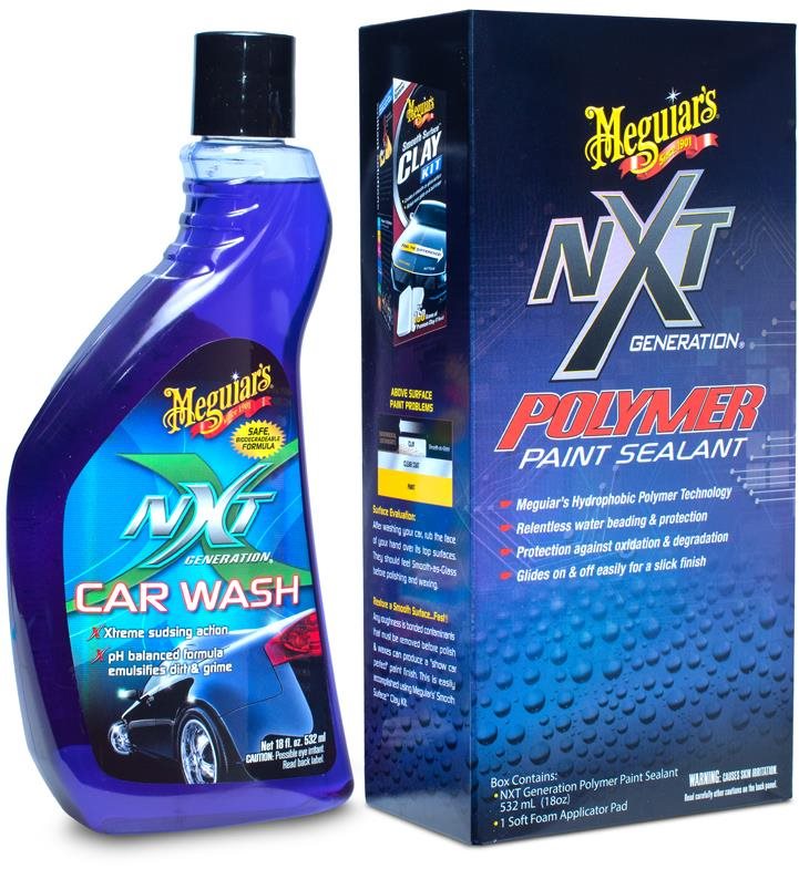 Sada autokosmetiky Meguiar's NXT Wash & Wax Kit - základní sada autokosmetiky pro mytí a ochranu laku