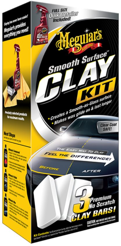 Sada autokosmetiky Meguiar's Smooth Surface Clay Kit - sada pro dekontaminaci laku