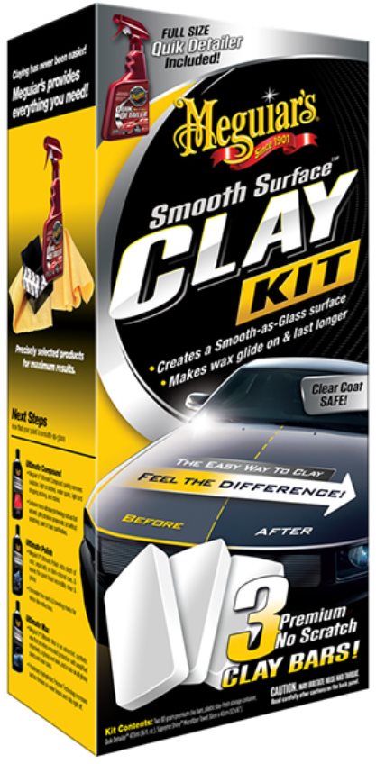 Sada autokosmetiky Meguiar's Smooth Surface Clay Kit - sada pro dekontaminaci laku