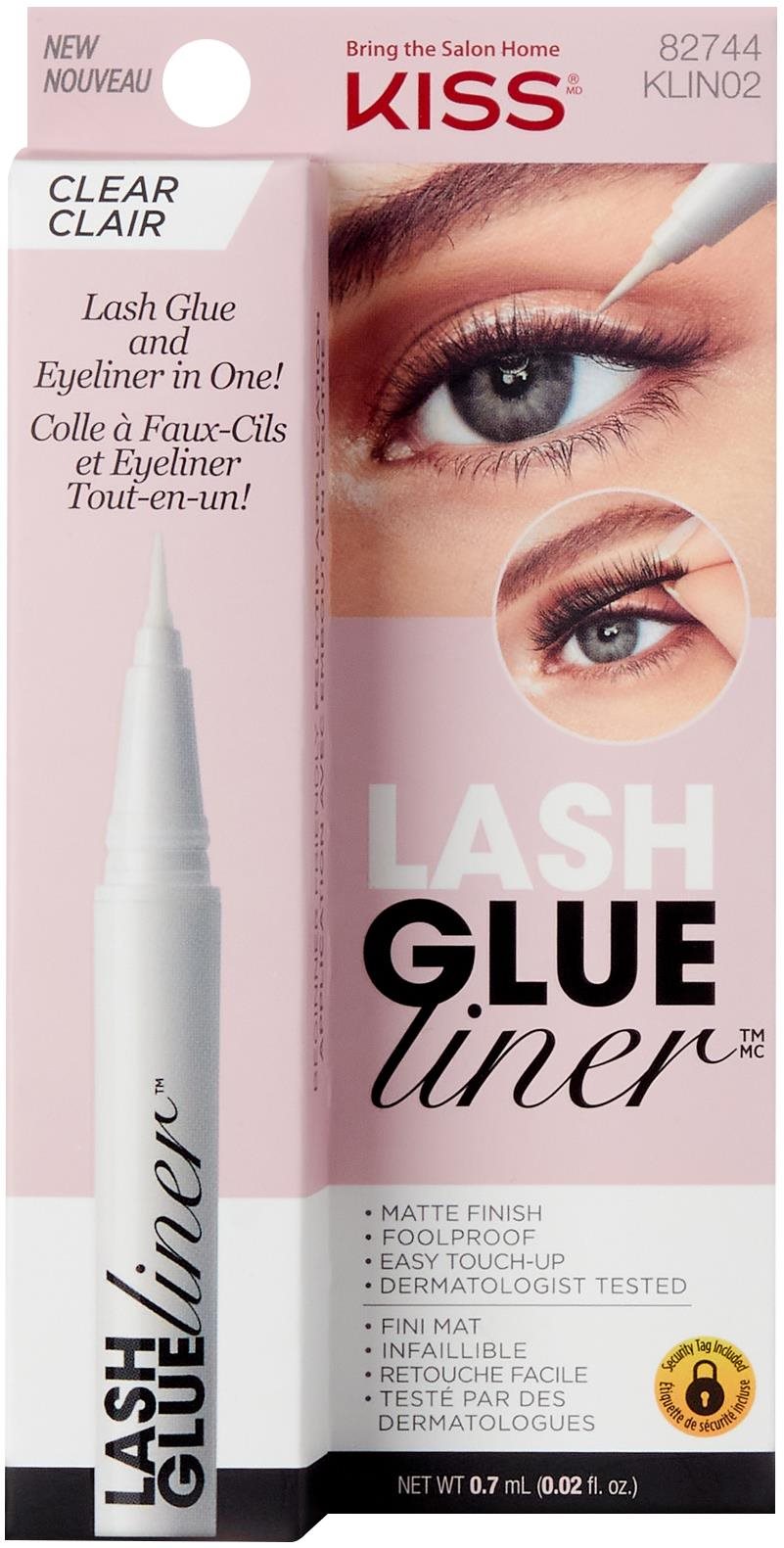 Szempilla ragasztó KISS Glue Liner-Clear