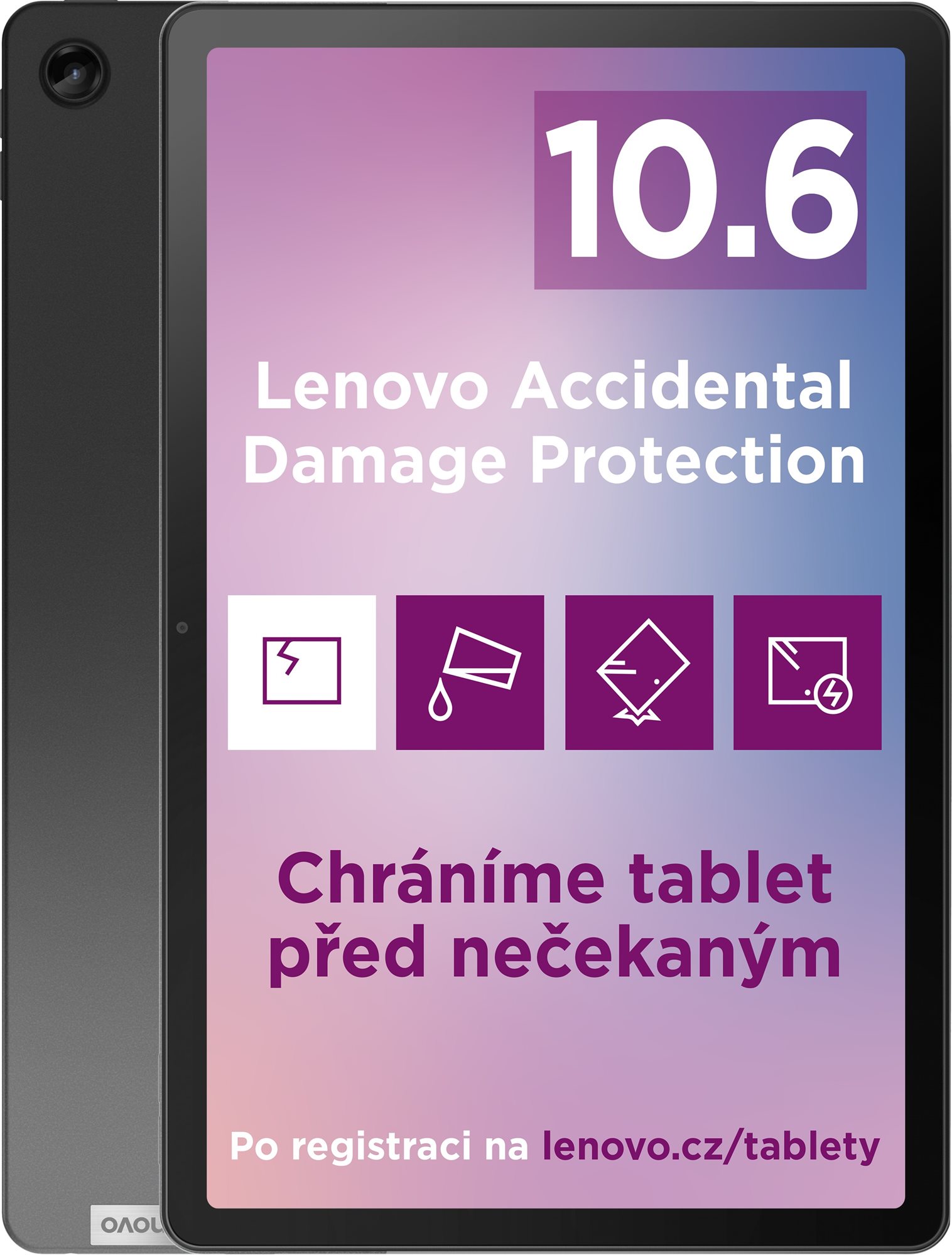 Tablet Lenovo Tab M10 Plus (3rd Gen) 128 GB + 4 GB Storm Grey LTE + Folio Case + Lenovo aktív toll