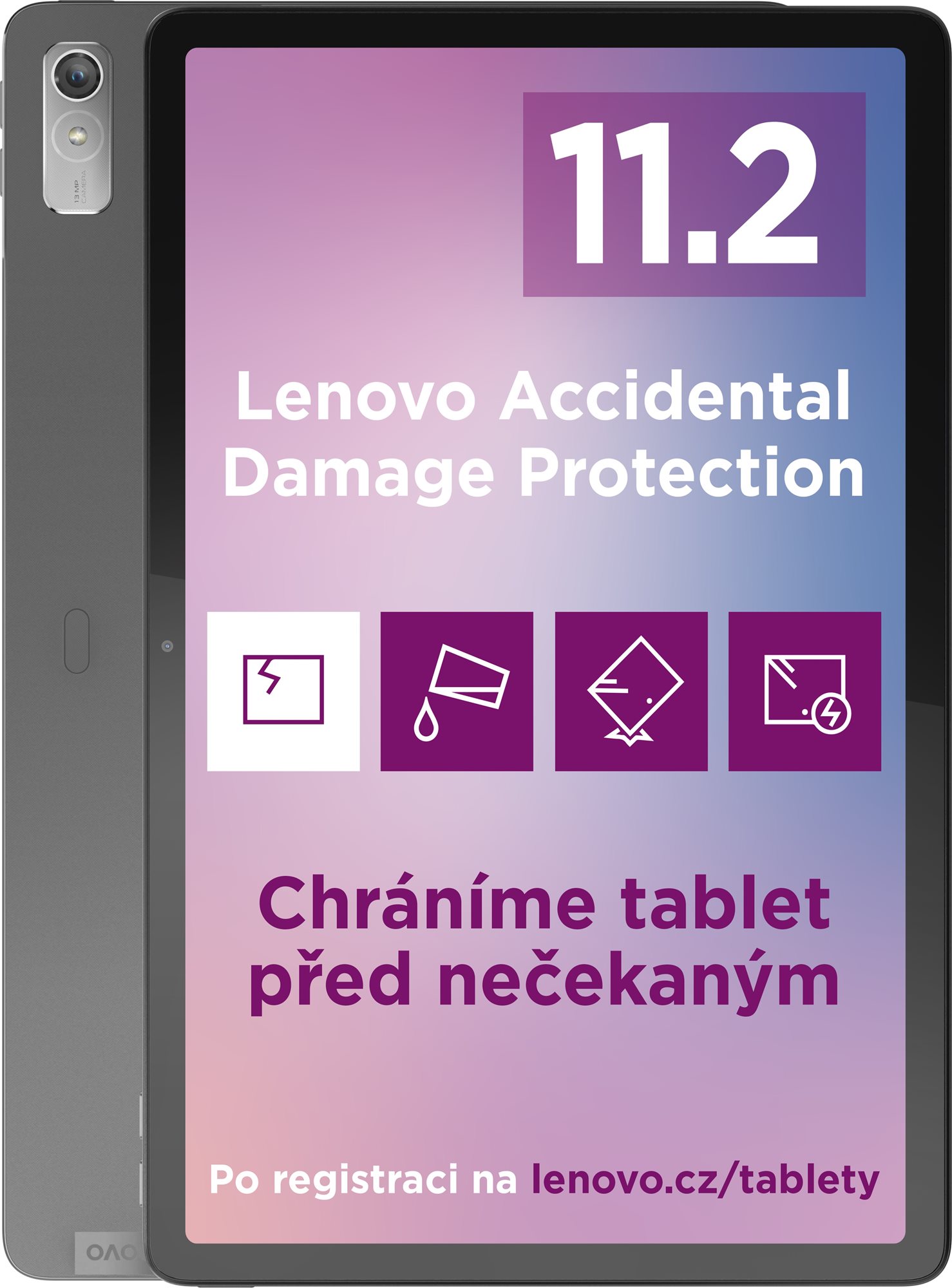 Tablet Lenovo Tab P11 Pro (2nd Gen) 8 GB + 256 GB Storm Grey + Lenovo aktív toll