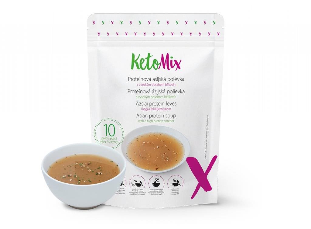 Tartós élelmiszer KETOMIX Ázsiai protein leves 250 g (10 adag)