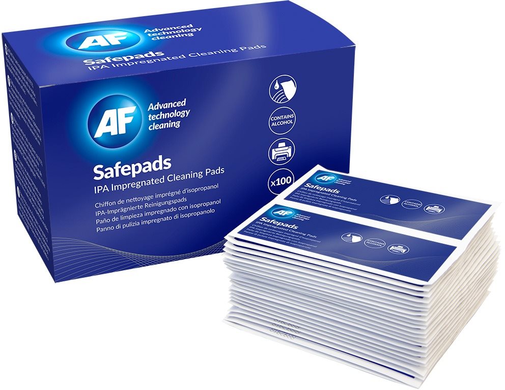 Tisztítókendő AF Safepads izopropil-alkohollal impregnált - 100 darabos kiszerelésben