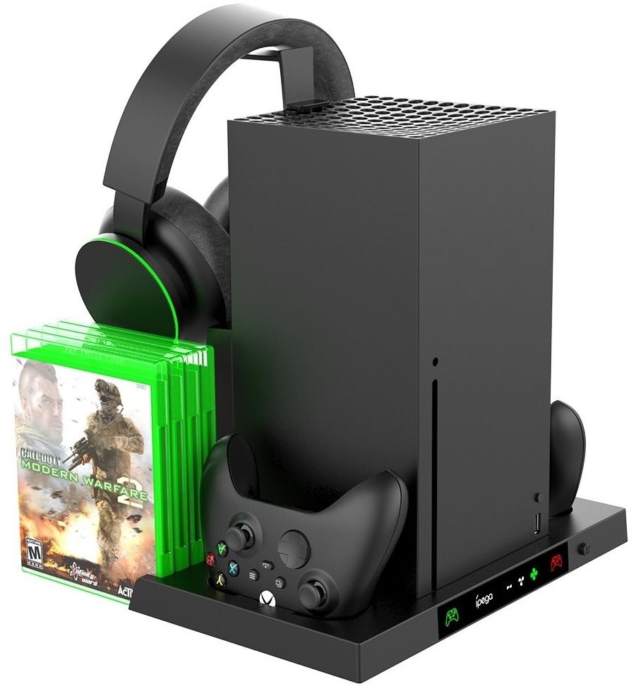 Töltőállomás iPega XBX023 Többfunkciós töltőállvány hűtéssel az Xbox X sorozathoz