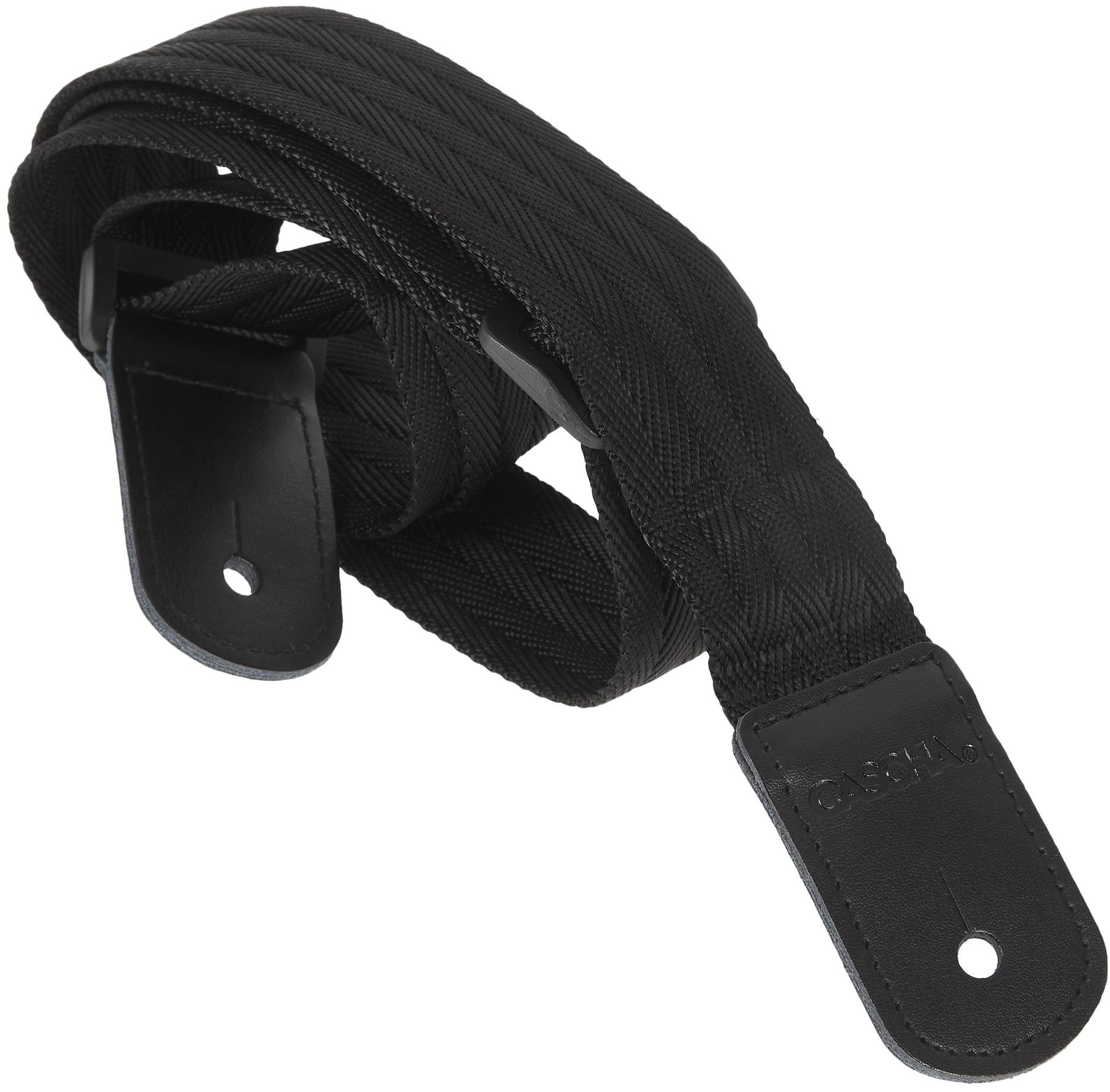 Ukulele heveder CASCHA Ukulele Strap Nylon - Fekete