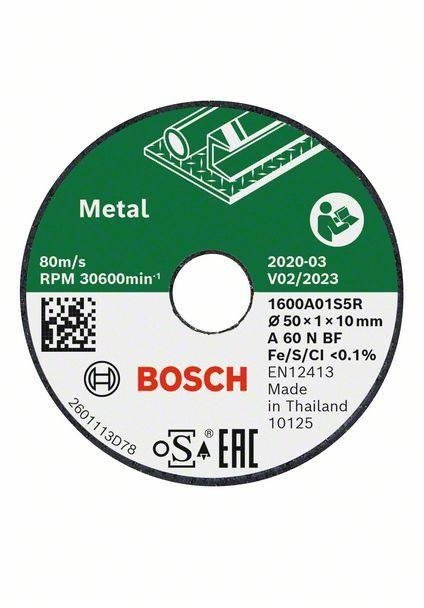 Vágótárcsa Bosch rozsdamentes acél vágókorongok Easy Cut&Grind (3 darab)