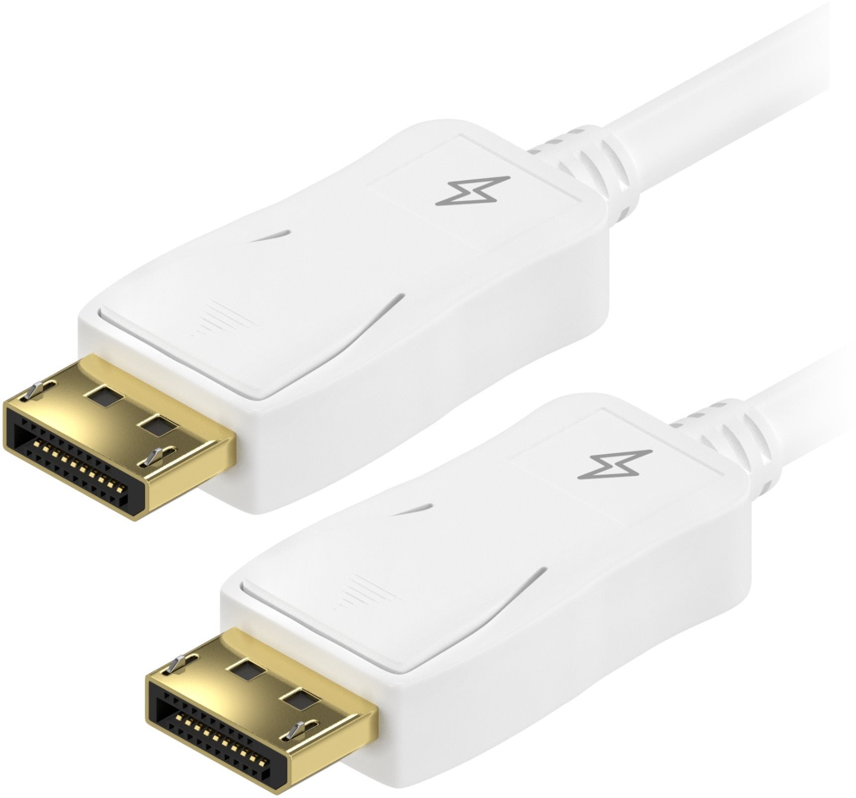 Videokábel AlzaPower DisplayPort-ról (M) DisplayPort-ra (M) csatlakozókábel
