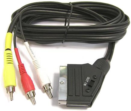 Videokábel PremiumCord Kábel SCART - 3xCINCH M/M 1