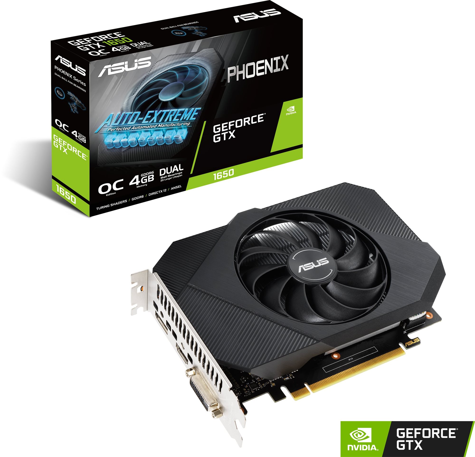 Videókártya ASUS PHOENIX GeForce GTX 1650 O4G D6