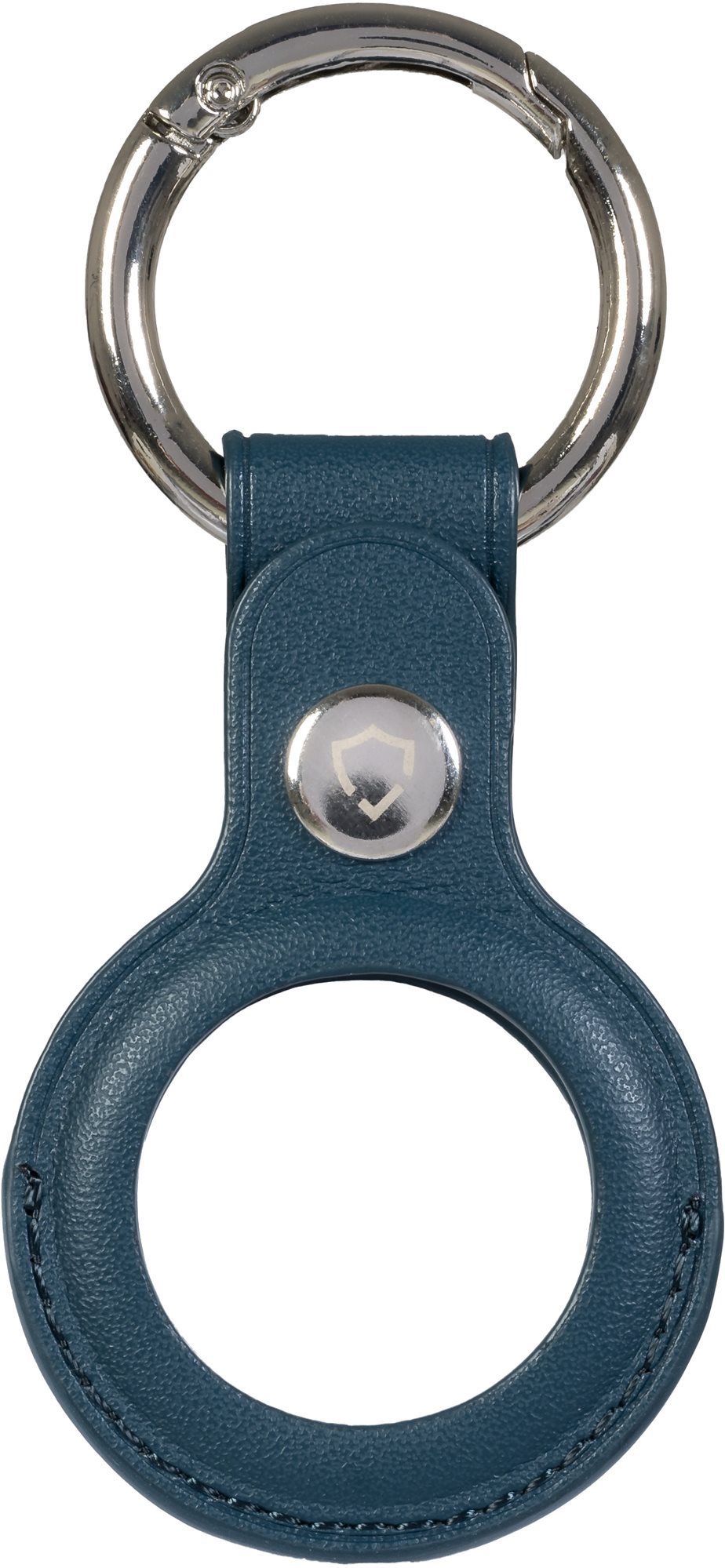 AirTag kulcstartó AlzaGuard Leather Keychain Airtaghez - kék