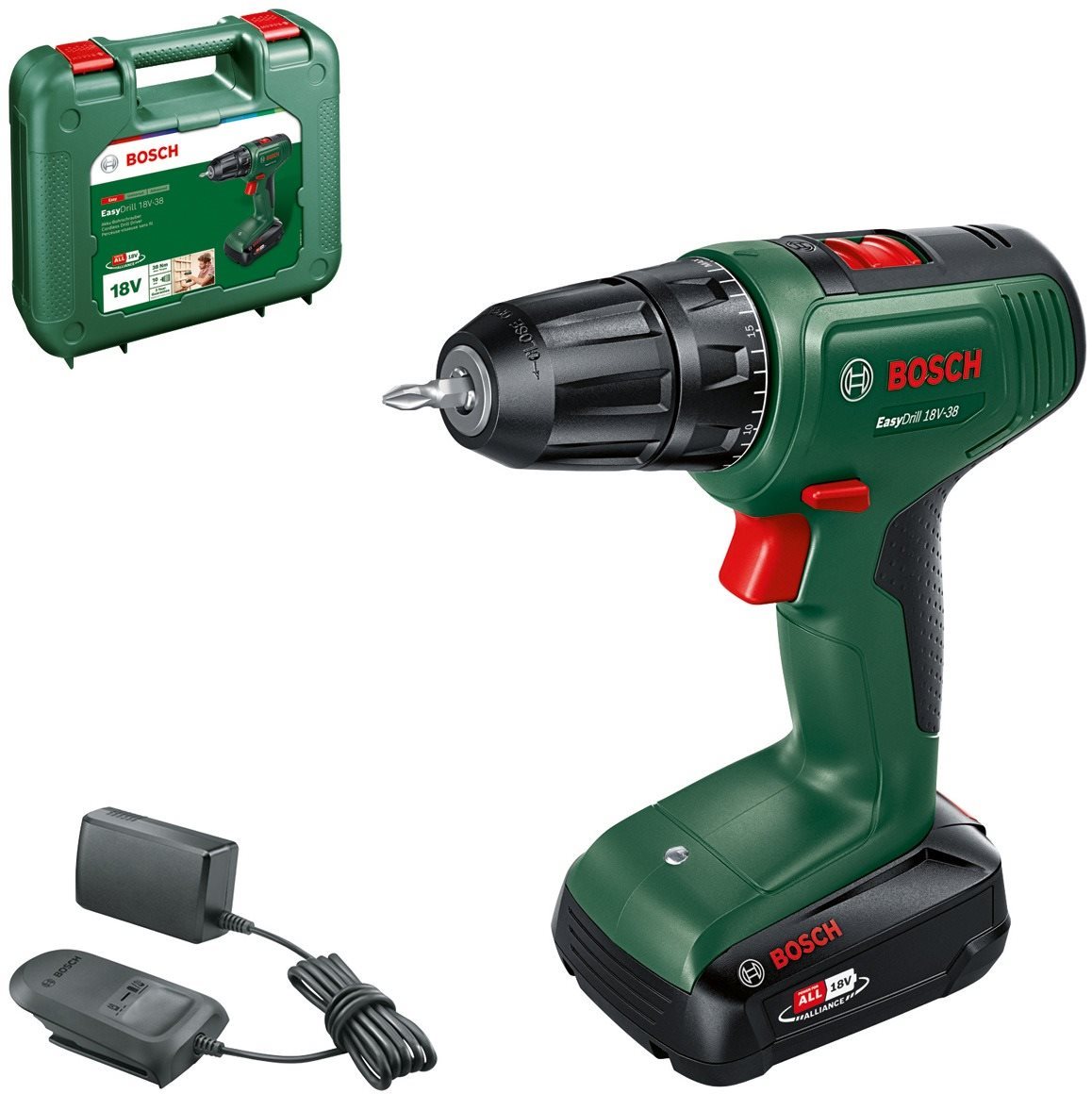 Akkus fúró Bosch EasyDrill 18 V-38 (1x 2.0Ah