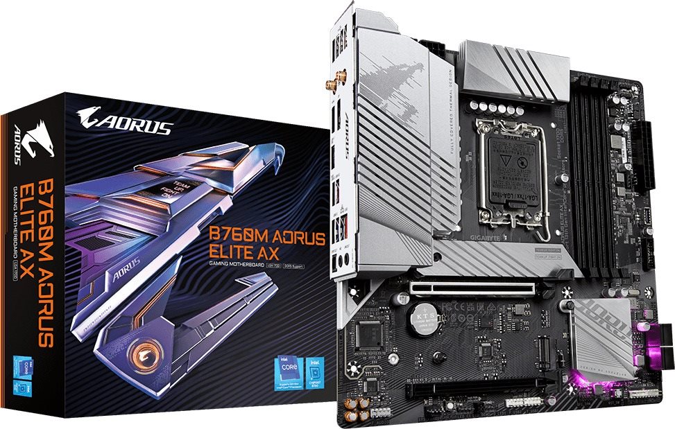 Alaplap GIGABYTE B760M AORUS ELITE AX