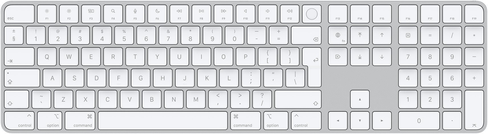 Billentyűzet Magic Keyboard Touch ID-val és számbillentyűzettel - US