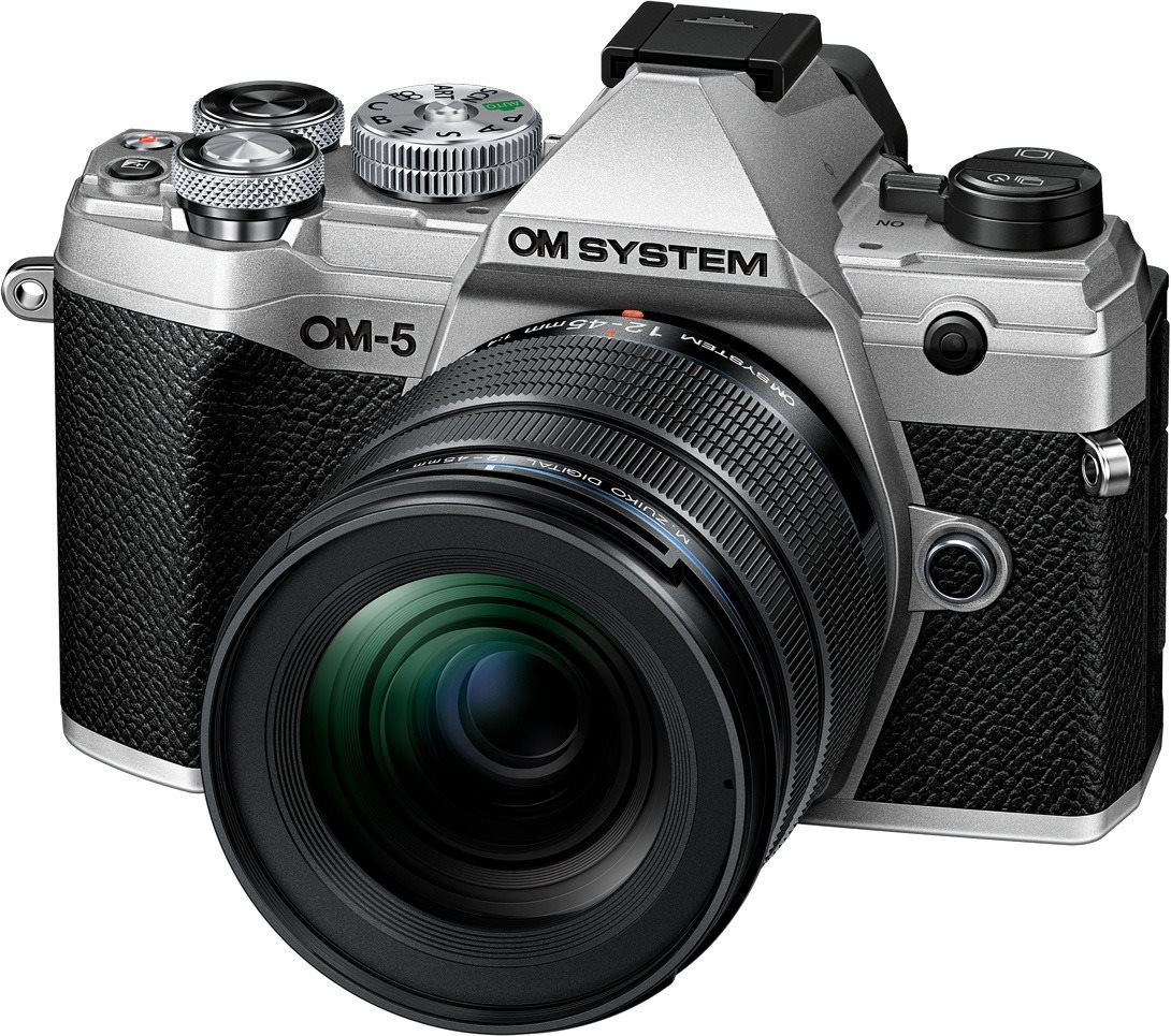 Digitális fényképezőgép OM SYSTEM OM-5 + ED 12-45mm f/4 PRO ezüst