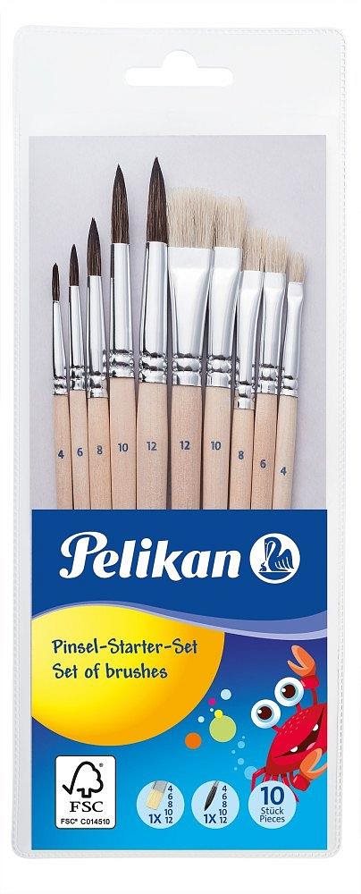 Ecset Pelikan Készlet sörte + szőr - 10 db