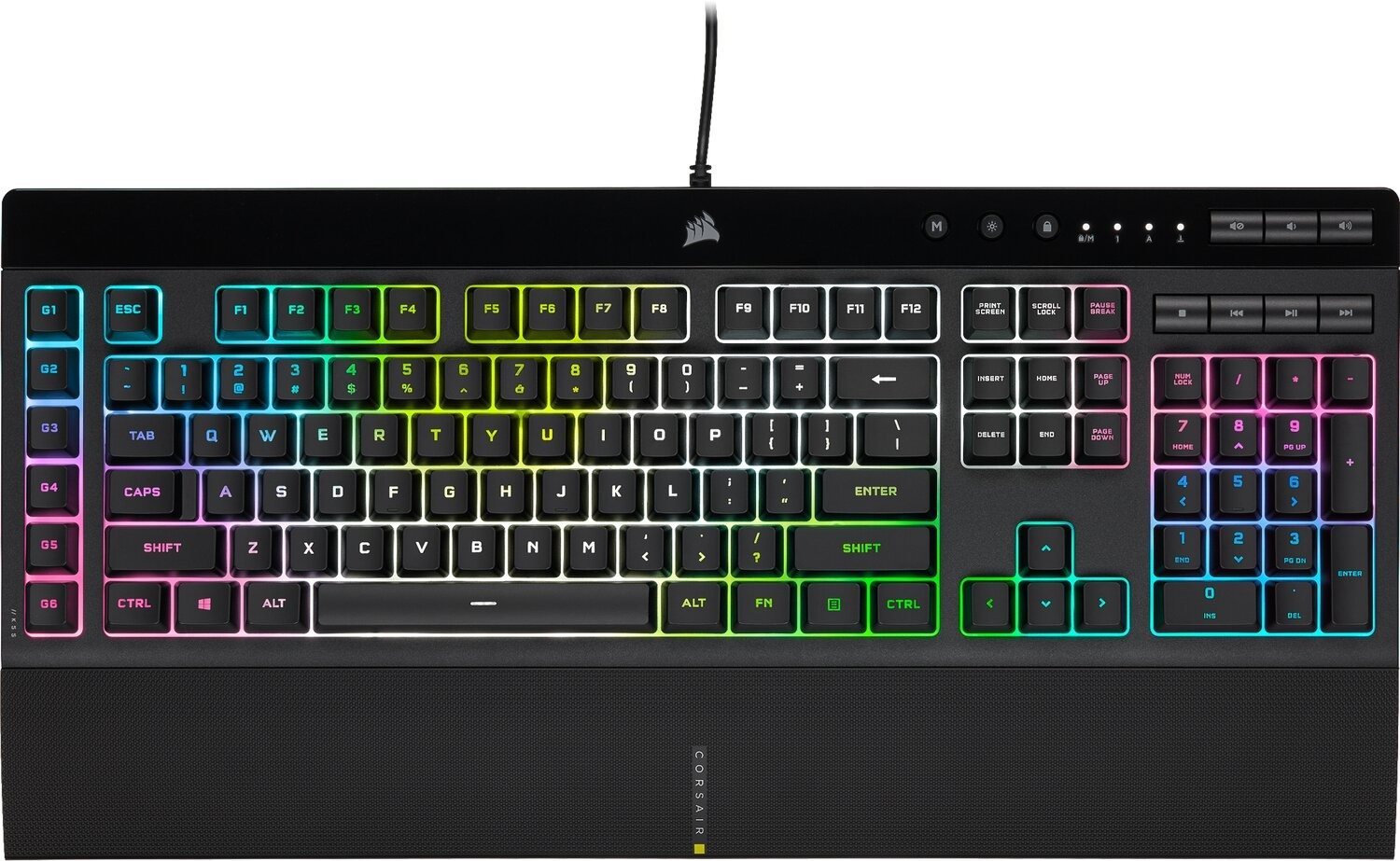 Gamer billentyűzet Corsair K55 PRO XT RGB - US