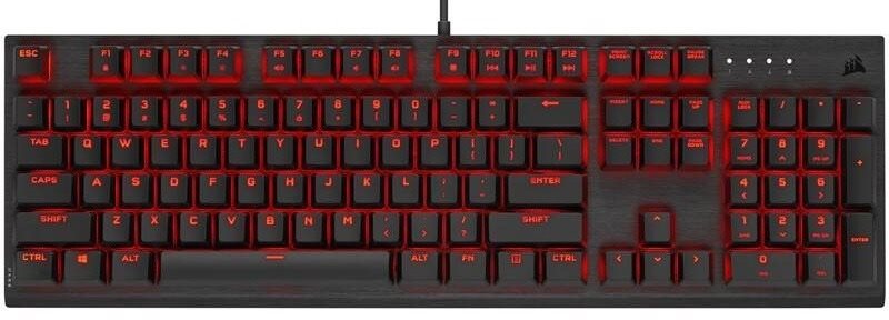 Gamer billentyűzet Corsair K60 PRO Red LED - US