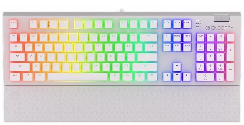 Gamer billentyűzet Endorfy Omnis Pudding Onyx White Red
