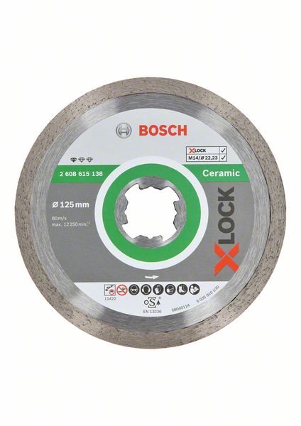 Gyémánt korong BOSCH X-LOCK Gyémánt vágótárcsa Standard for Ceramic rendszer