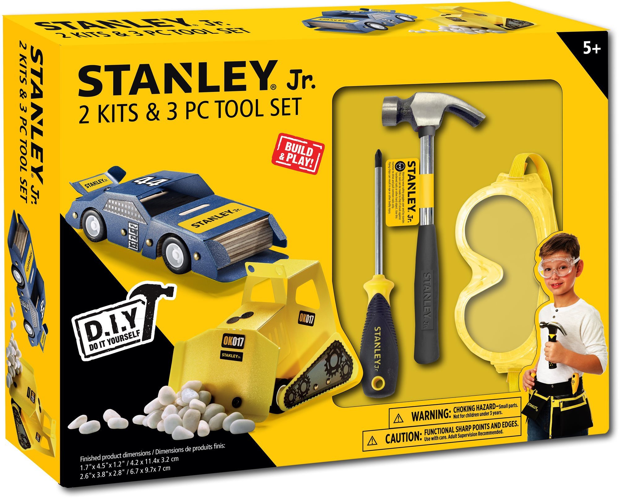 Játék szerszám Stanley Jr. U004-K02-T03-SY A készlet játékautót