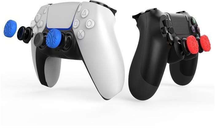 Kontroller tartozék iPega P5029A Szilikon vezérlőpálca borítók PS5/PS4 4db piros/kékhez
