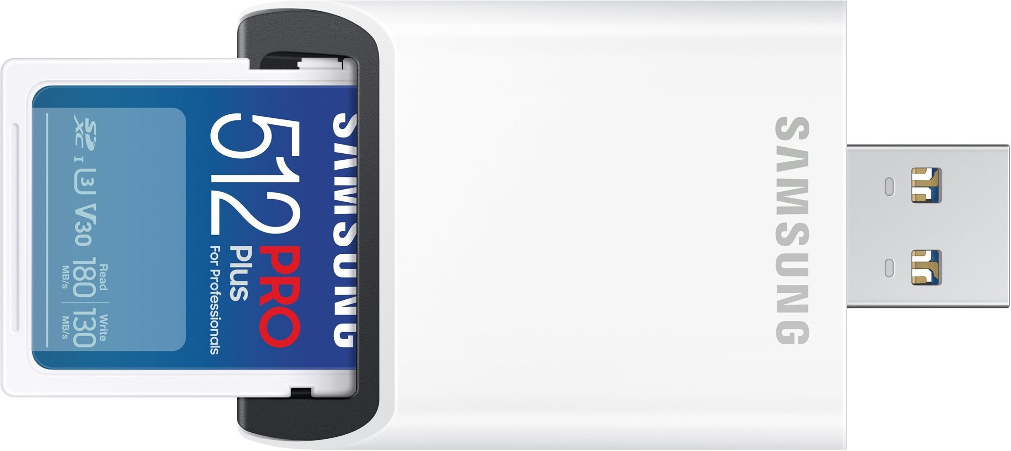 Memóriakártya Samsung SDXC 512 GB PRO PLUS + USB adapter (2023)