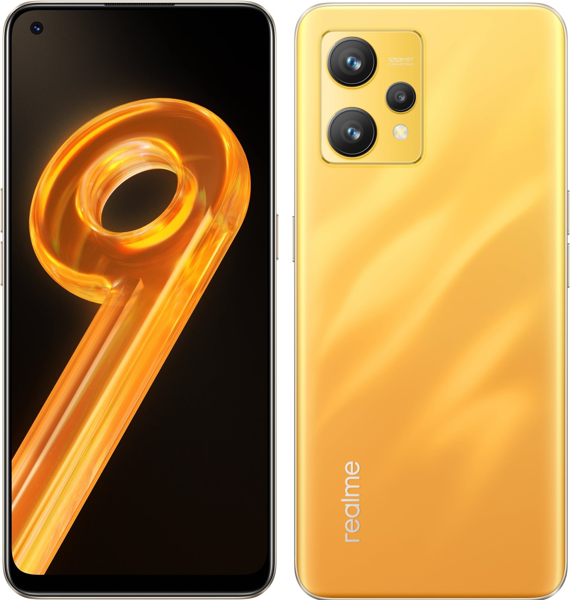 Mobiltelefon Realme 9 DualSIM 8 GB / 128 GB arany színben