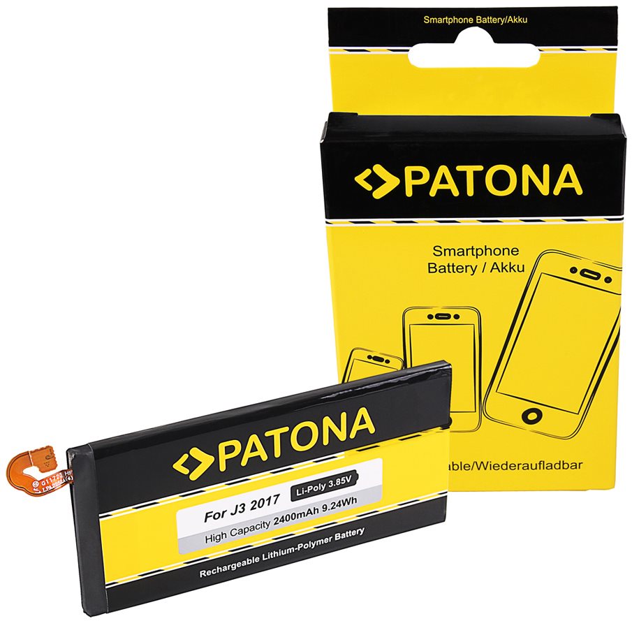 Mobiltelefon akkumulátor PATONA Samsung Galaxy J3 / 2017 készülékhez 2400mAh 3