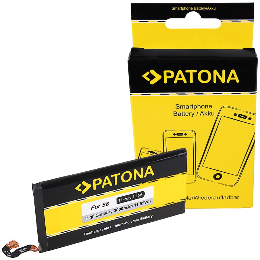 Mobiltelefon akkumulátor PATONA Samsung Galaxy S8 készülékhez 3000mAh 3