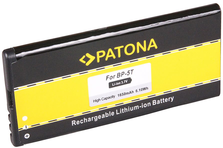Mobiltelefon akkumulátor PATONA a Nokia BP-5T készülékhez 1650mAh 3
