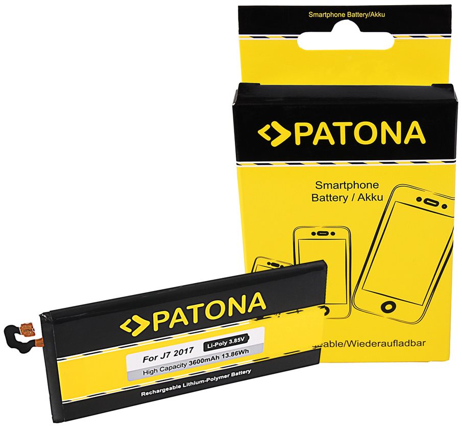 Mobiltelefon akkumulátor PATONA akku Samsung Galaxy J7-hez/2017/ 3600mAh 3
