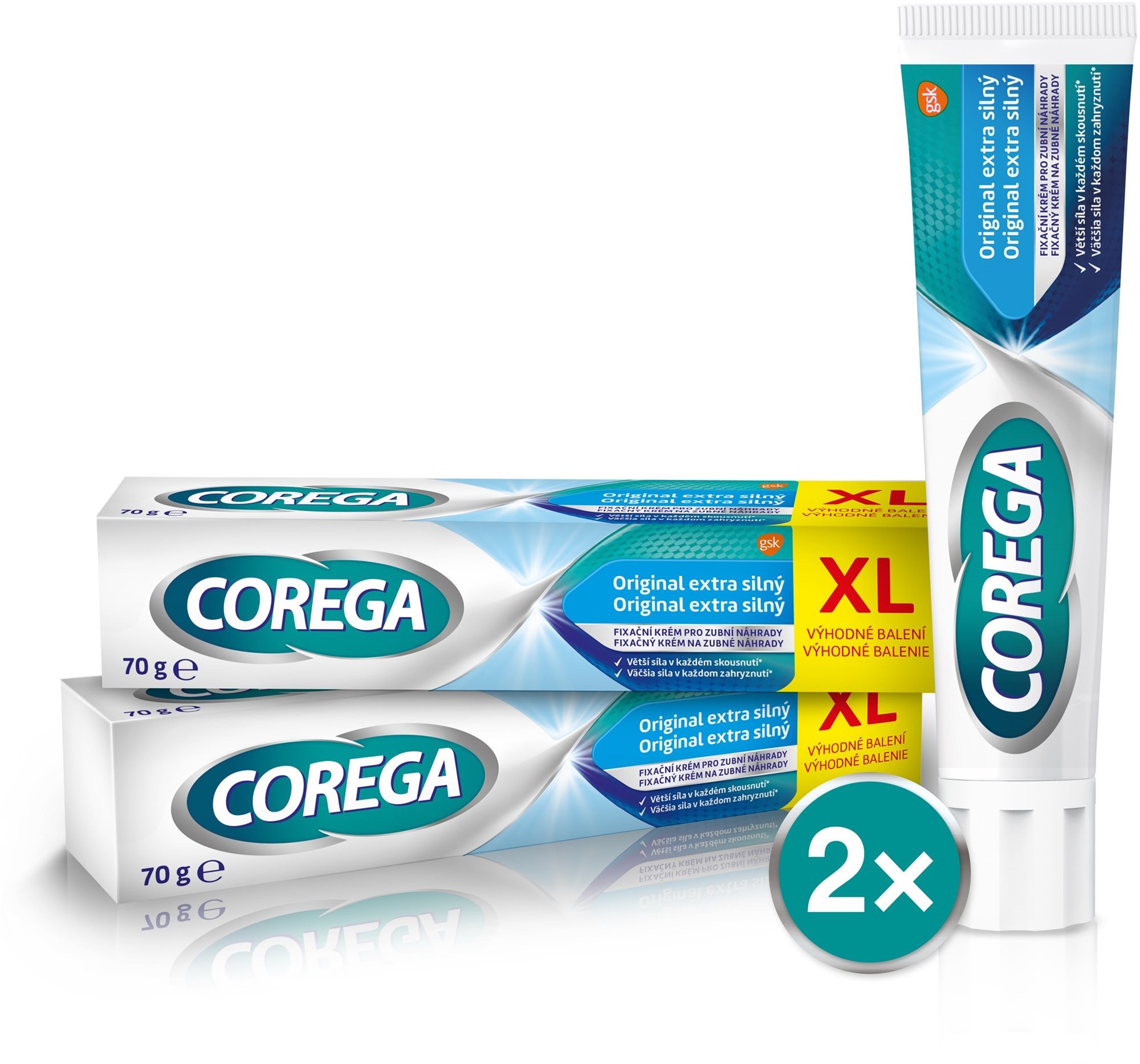 Műfogsor ragasztó COREGA OM műfogsorhoz