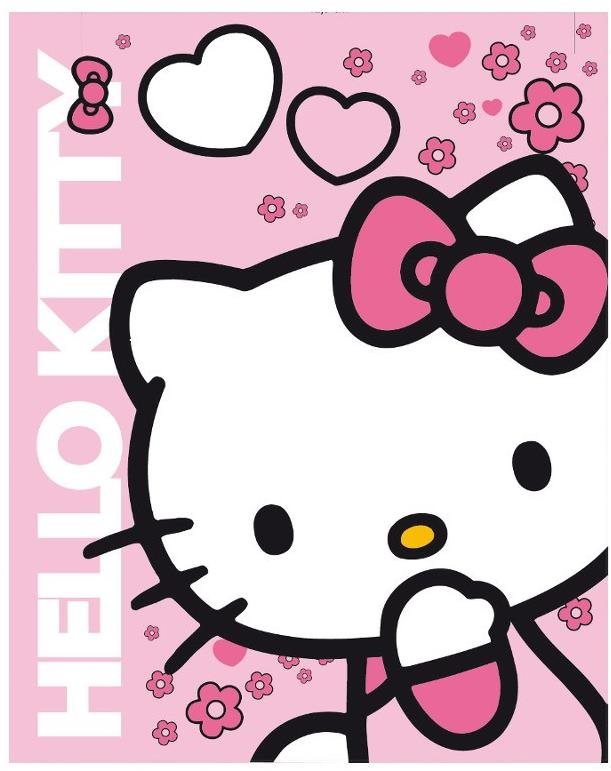 Pléd KAUFMANN gyermek kétoldalas autós takaró - Hello Kitty
