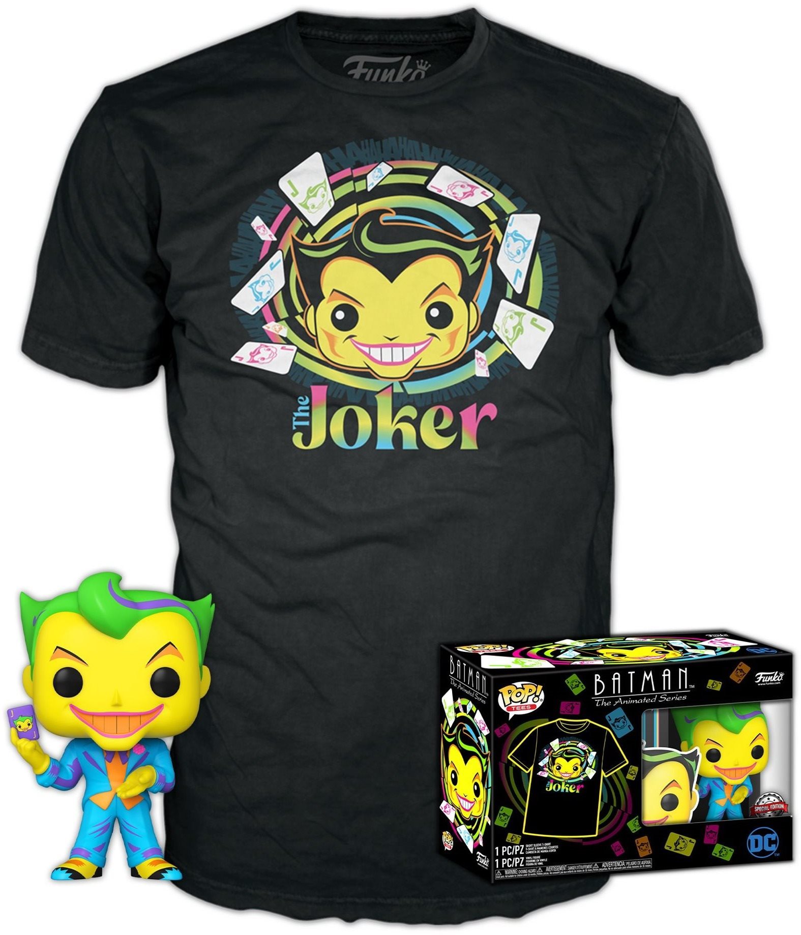 Póló DC - Joker - póló és figura