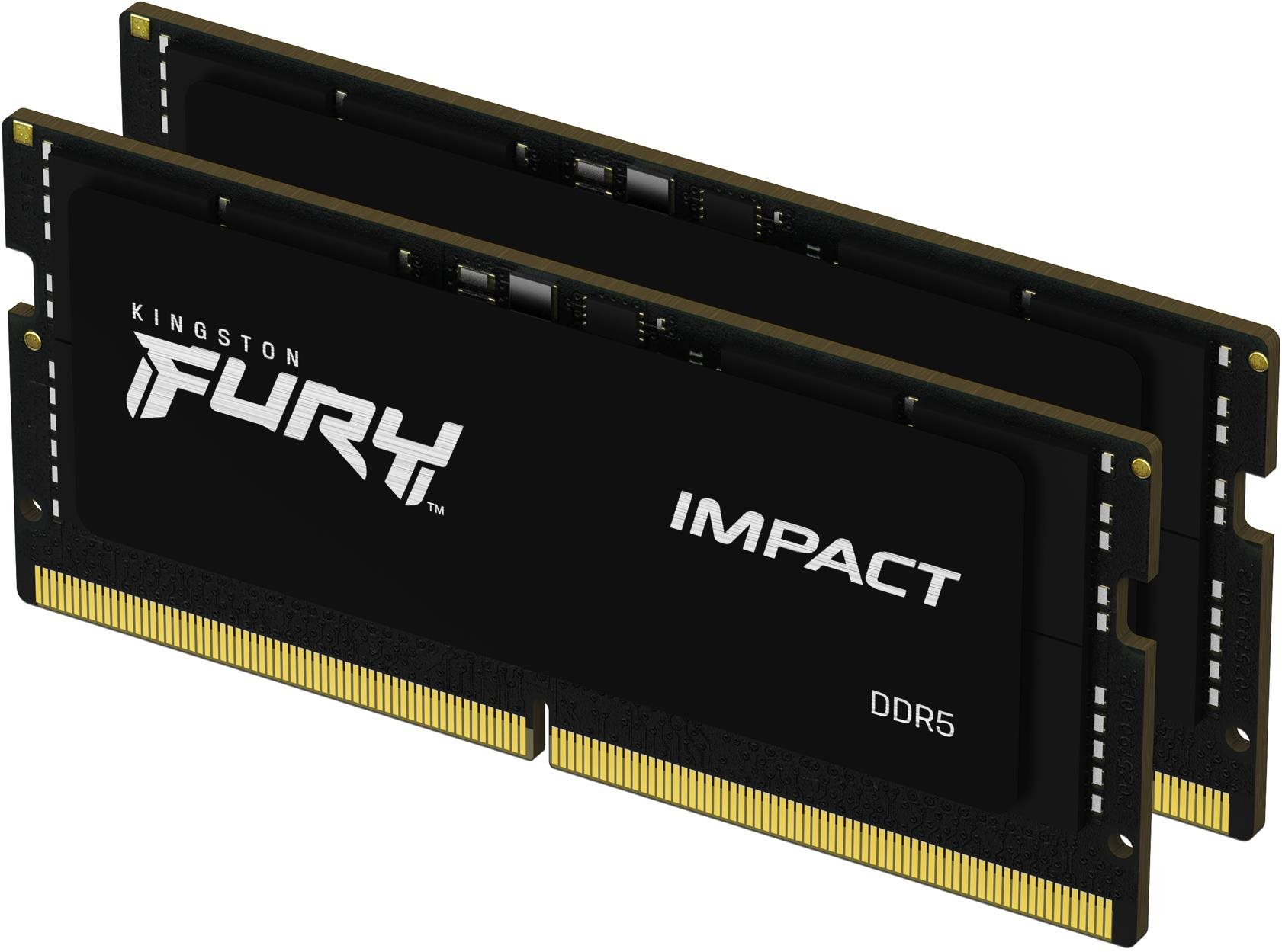 RAM memória Kingston FURY SO-DIMM 64GB KIT DDR5 5600MHz CL40 Impact