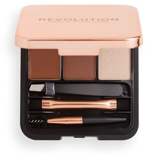 Sminkpaletta REVOLUTION Brow Sculpt Kit Medium 2