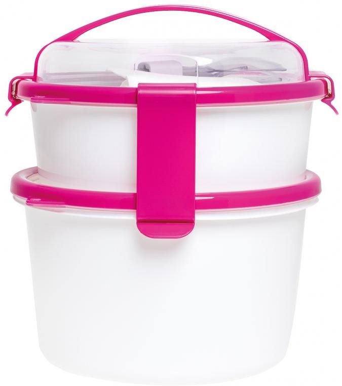 Tárolóedény Omada Sanaliving Box Set 8pcs Fuscia